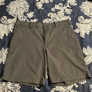 Hogan Gray Flat Front Shorts